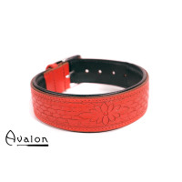 Avalon - JOURNEY - Collar med nydelig mønster - Rødt og Sort 