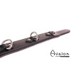 Avalon - VICTORY - Enkelt Collar med D-ringer og polstring - Sort og Rød