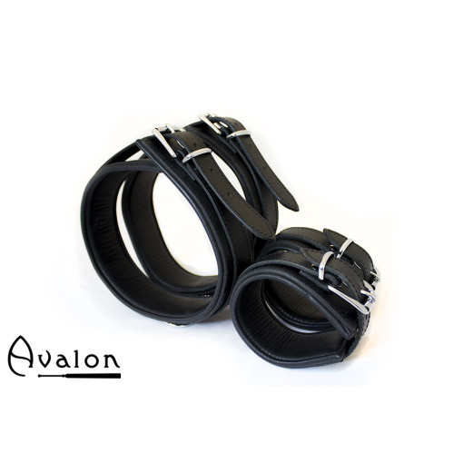 AVALON - BOUND - Lår og Håndcuffs - Sort AVALON - BOUND - Lår og Håndcuffs - Sort
