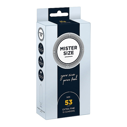 Mister Size – 53mm – 10stk Tynne Kondomer Mister Size – 53mm – 10stk Tynne Kondomer