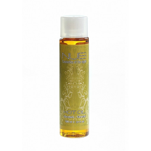 NUEI - HOT OIL - Varmende Massasjeolje - Karamell - 100ml