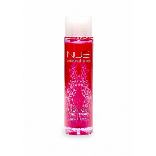 NUEI - HOT OIL - Varmende Massasjeolje - Jordbær - 100ml