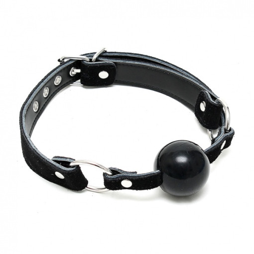 Rimba - Gag i sort lær Rimba - Gag i sort lær