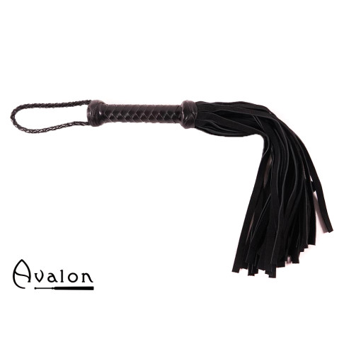 Avalon - HEIR - Svart Flogger med 36 Haler i Semsket Lær Avalon - HEIR - Svart Flogger med 36 Haler i Semsket Lær