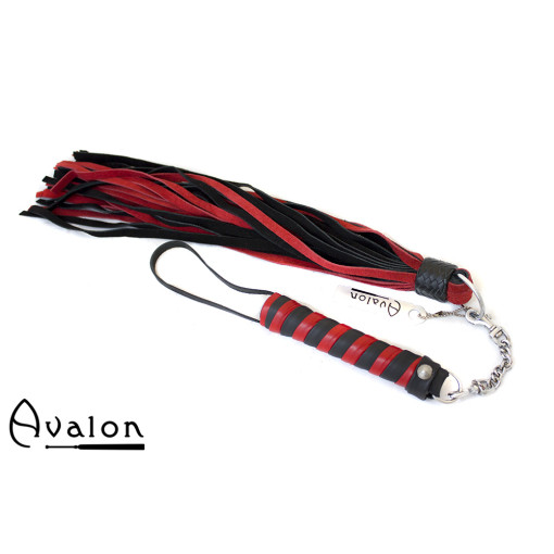 Avalon - CLARENT - Swivel Flogger - Rød og Svart