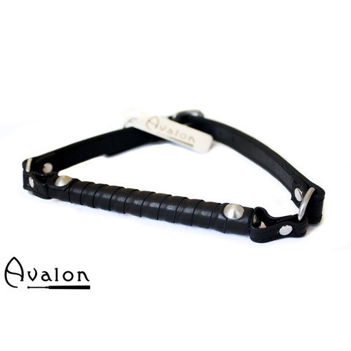 Avalon - LISTEN - Bitegag i Lær Sort