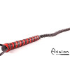 Avalon - RANGER - Sort og rød flettet silikonflogger