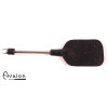 Avalon - OBERON - Spencer Paddle med hull og metallhåndtak med D-ring - Sort Avalon - OBERON - Spencer Paddle med hull og metallhåndtak med D-ring - Sort