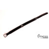 Avalon - SECRET - Collar med blank overflate og O-ring - Sort 