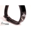 Avalon - SECRET - Collar med blank overflate og O-ring - Sort 
