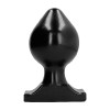 All Black - Dråpeformet Buttplug med solid base 