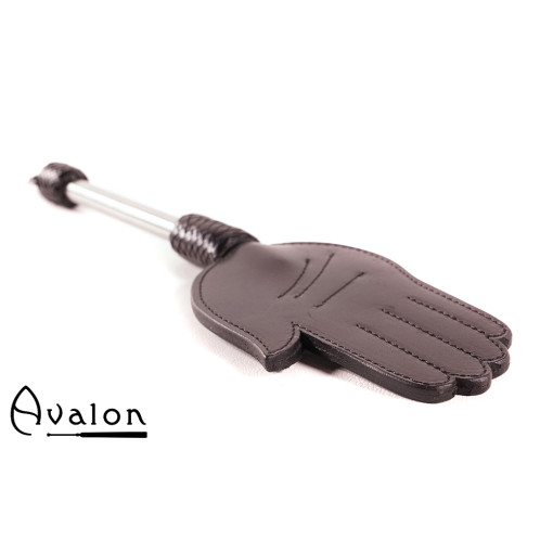 Avalon - GERAINT - Paddle med Håndform og Metallhåndtak med D-ring - Svart