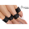 Avalon - DENY - Collar og Cuffs, 5 deler, Svart
