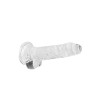 Realrock – Crystal Clear – Realistisk Dildo med Pung – Transparent - 17 cm
