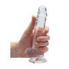 Realrock – Crystal Clear – Realistisk Dildo med Pung – Transparent - 17 cm