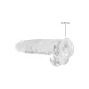 Realrock – Crystal Clear – Realistisk Dildo med Pung – Transparent - 23 cm