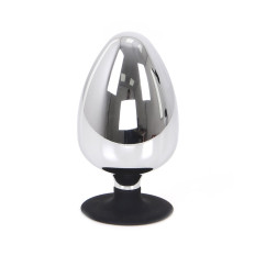 Stor Buttplug med Sugekopp - Metall