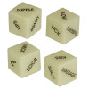 Love Dice - Erotiske Terninger - Glow In The Dark - Selvlysende