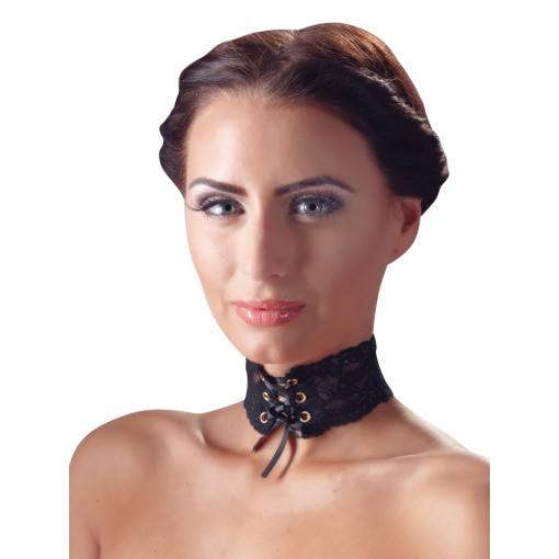 Cottelli Collection - Choker med blonder