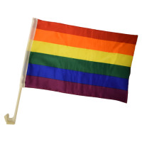 Pride - Rainbow Bilflagg - 2stk