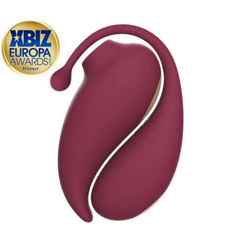 Inspiration - Vibrerende egg og trykkbølgestimulator med app - Gavesett Rødt Inspiration - Vibrerende egg og trykkbølgestimulator med app - Gavesett Rødt