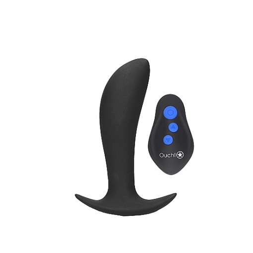 Ouch! Electro - Vibrerende Buttplug med Elektrostimulering - Sort