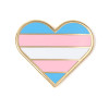 Pride pin - Trans Flag Heart Pin - 1stk