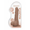 RealRock - Dildo med pung - 10" / 27 cm - Tan