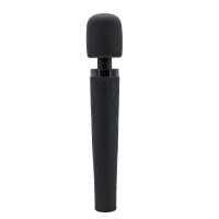 Pixey - Deluxe Black Velvet - Oppladbar Massasjestav - Medium