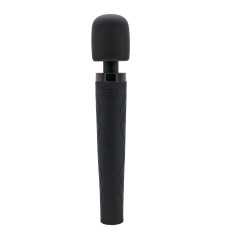Pixey - Deluxe Black Velvet - Oppladbar Massasjestav - Medium