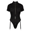 Cottelli Collection - Politi Kostyme - Body med strømpeholder