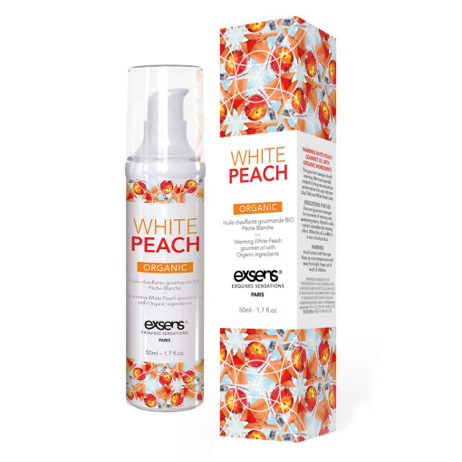 EXSENS - Organic Varmende massasjeolje - White Peach - Hvit Fersken EXSENS - Organic Varmende massasjeolje - White Peach - Hvit Fersken