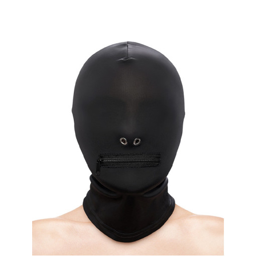 Fetish & Fashion - Bondage Maske med Glidelås - Sort