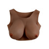 GENDER X - Breast Plate E-Cup - Bryst protese - Mørk hudfarge