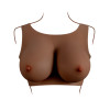 GENDER X - Breast Plate E-Cup - Bryst protese - Mørk hudfarge