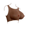 GENDER X - Breast Plate E-Cup - Bryst protese - Mørk hudfarge