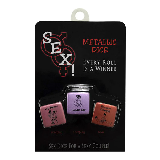 Sex! Metallic Dice - Terningspill til Par Sex! Metallic Dice - Terningspill til Par