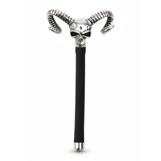 BQS - Hul penisplugg med hodeskalle - Silikon og metall