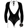 Le Désir – Leopardmønstret body med åpent skritt - Queen Size