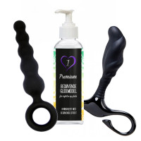 P-punkt pakken - Analkuler, Prostatastimulator og Bedøvende Glidemiddel