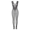 Gnist Undertøy - Netting Catsuit med Blomstermønster – Sort Gnist Undertøy - Netting Catsuit med Blomstermønster – Sort