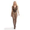 Gnist Undertøy - Netting Catsuit med Blomstermønster – Sort Gnist Undertøy - Netting Catsuit med Blomstermønster – Sort