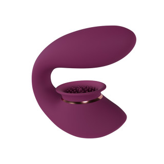 Twitch 3 - Sugevibrator med G-punkt vibrator - Burgunder