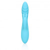 Loveline - Ribbed Ultra Soft Silicone Rabbit Vibrator - Turkis