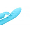Loveline - Ribbed Ultra Soft Silicone Rabbit Vibrator - Turkis