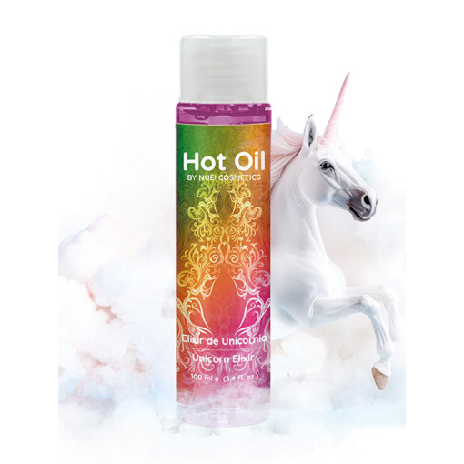 NUEI - HOT OIL - Varmende Massasjeolje - Unicorn Elixir - 100ml NUEI - HOT OIL - Varmende Massasjeolje - Unicorn Elixir - 100ml