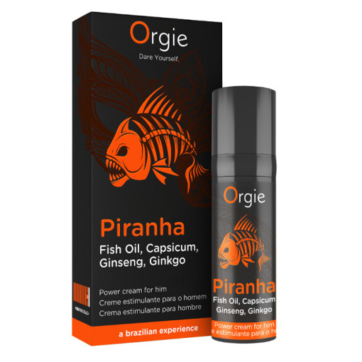 Orgie - Piranha - Ereksjonsforsterkende krem – Styrke 9