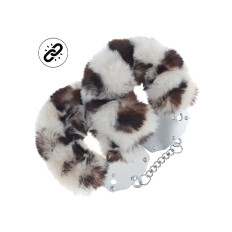 Ouch! Heavy-duty - Fluffy håndjern - Snøleopard