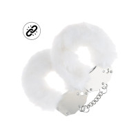 Ouch! Heavy-duty - Fluffy håndjern - Hvit