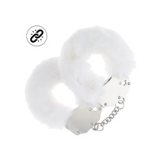Ouch! Heavy-duty - Fluffy håndjern - Hvit